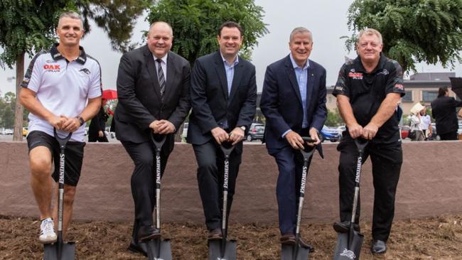 Panthers chairman David O’Neill (second from left) is digging in to support Ivan Cleary.