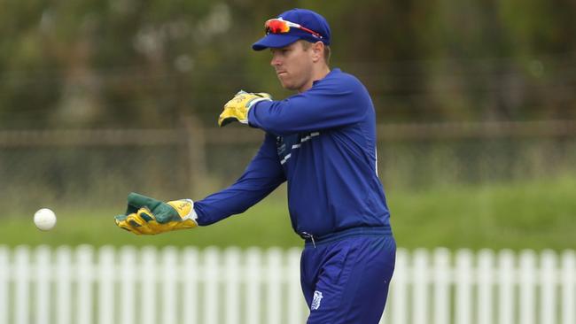 Greenvale Kangaroos keeper Tom Cullen. Picture: Stuart Milligan