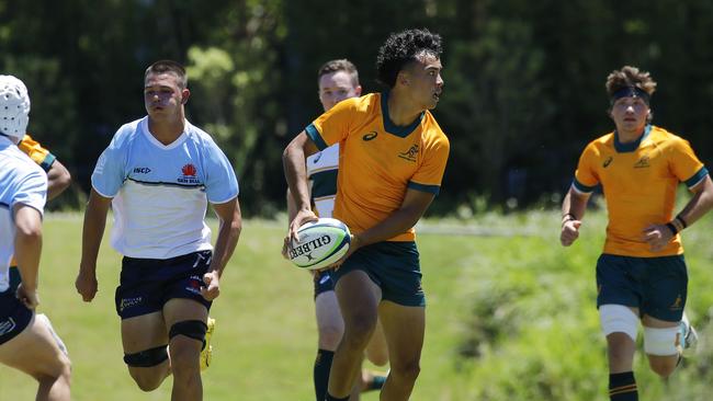 Action from the Australian U16s v NSW Waratahs U17s match