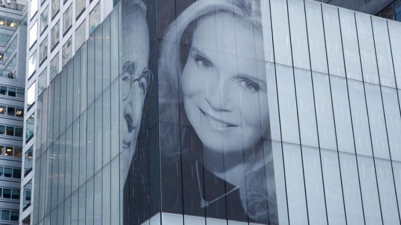 Harry Macklowe and Patricia Landeau's mid-town NYC mural. Picture: Tamara Beckwith/NY Post