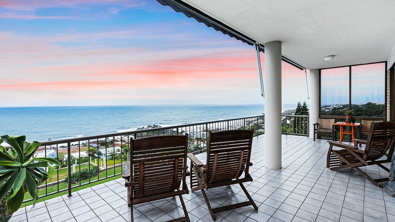 The view from this Low's Lookout house at Coolum Beach is stunning.