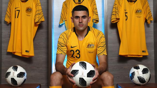 Tom Rogic will be a key man for the Socceroos in their Asian Cup opener against Jordan tonight. Picture: Getty Images