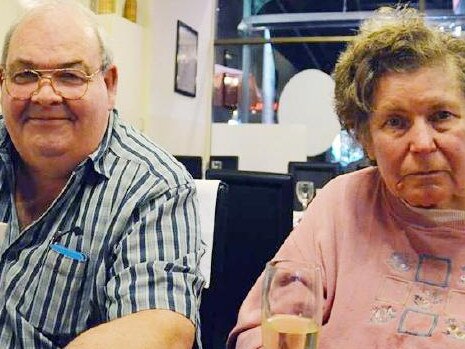 Peter & Helen Dansie. Peter has been accused of drowning his disabled wife ina  city pond. Picture: supplied