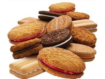 A selection of Arnott's cream-filled biscuits.