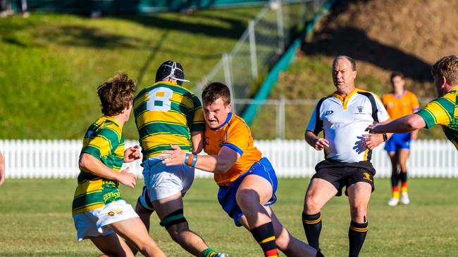 AIC First XV rugby between Marist College Ashgrove and St Patrick’s College. Wednesday May 24, 2023. Pictures courtesy of Denver Jenson.