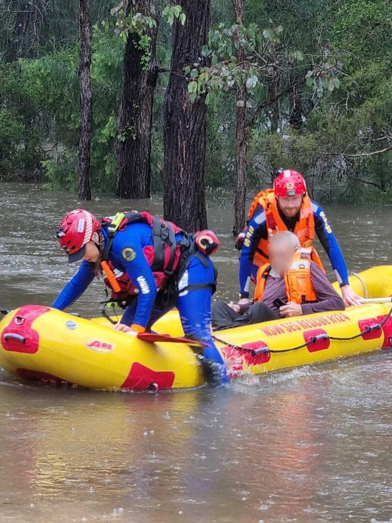 They were taken to safety. Picture: NSW SES Liverpool/Facebook