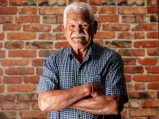 Legend Sonny Morey at Central Districts Oval in the lounge area named after Sonny. Image/Russell Millard