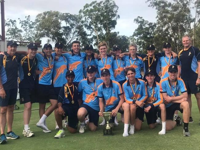 The Gold Coast Dolphins' premiership-winning Lord's Taverners team at Allan Border Field.