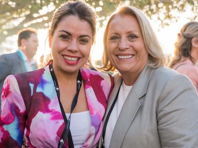 Patricia O'Callaghan and Adrienne Readings for The Pulse at the Australian Tourism Exchange at the Gold Coast Convention and Exhibition Centre, May 4 2023. Picture:  Steven Grevis