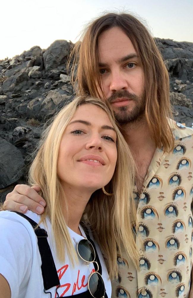 Kevin Parker and his wife Sophie Lawrence Parker. Picture: @solaw/Instagram