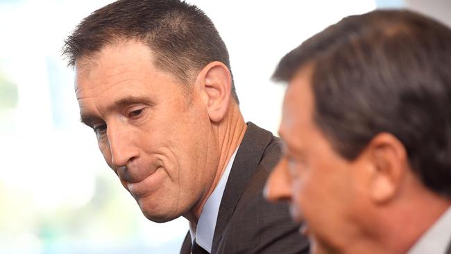 James Sutherland, left, has announced he will step down as CA boss next year.