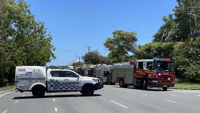 House fire on Pacific Ave in Sunshine Beach. Picture: Iwan Jones