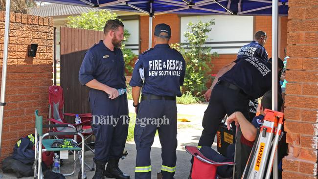 The lab was allegedly in the process of manufacturing ‘ice’ when police arrived. Picture: Tim Hunter