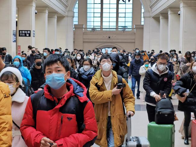 The virus originated from China’s Hubei province. Picture: Getty Images