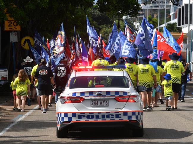 Townsville Labor Day March at Strand Park. Picture: Evan Morgan