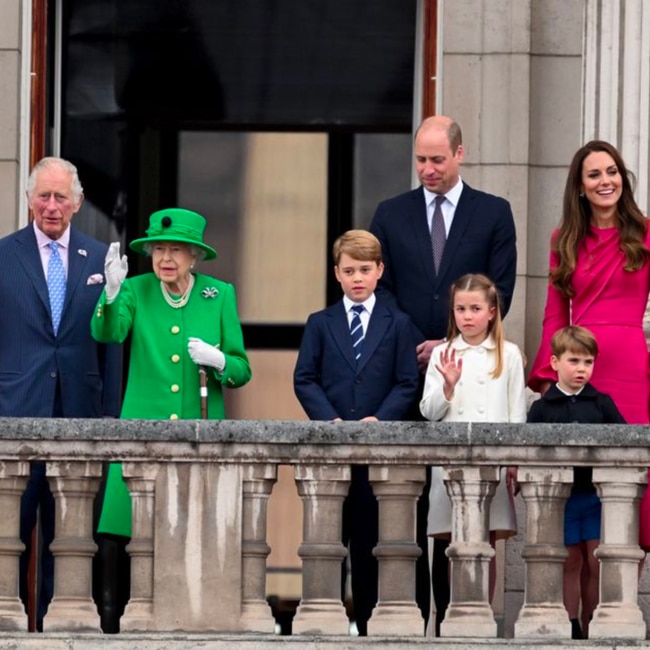 The Queen at her Platinum Jubilee celebrations.