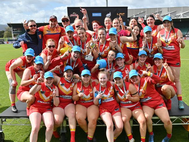 NTFAW Grand Final. Premiership winners, Meander Valley. Picture: Scott Gelston / Solstice Digital