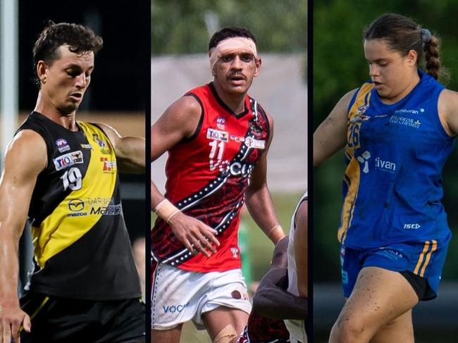 Zac Derksen, Scott Bedford and Jessica Lloyd in NTFL 2024-25