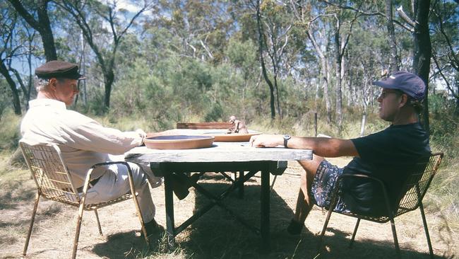 Gabriel Poole and John Mainwaring in 1995. Picture: Lindy Atkin