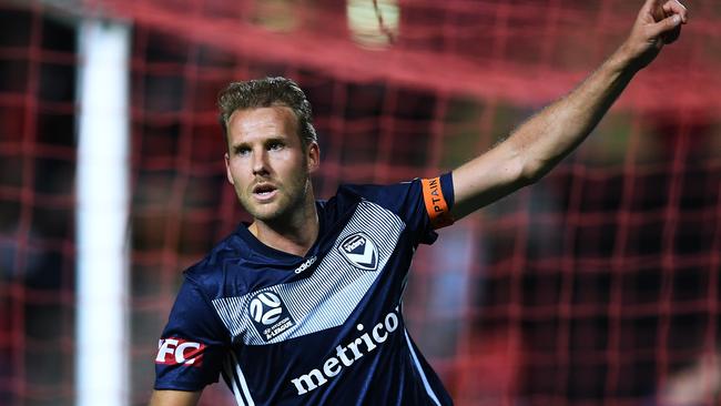 Melbourne Victory goal machine Ola Toivonen is one of the biggest names without a deal beyond this season.