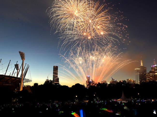 NYE photos...Yarra Park fireworks