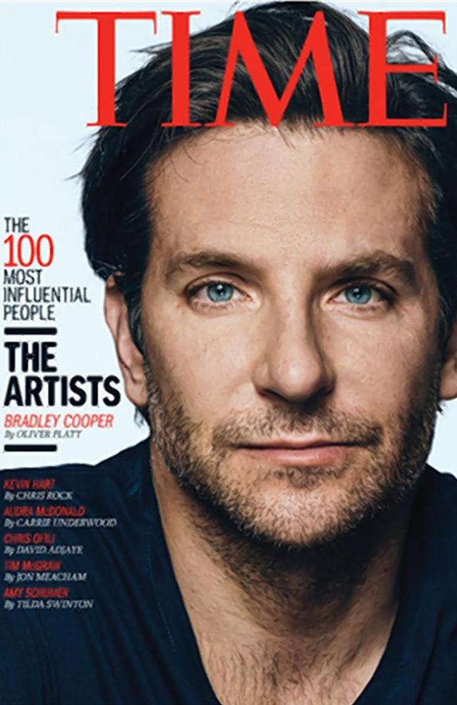 Actor ... American Sniper actor Bradley Cooper was named by TIME as one of the world’s most influential artists. Picture: TIME magazine