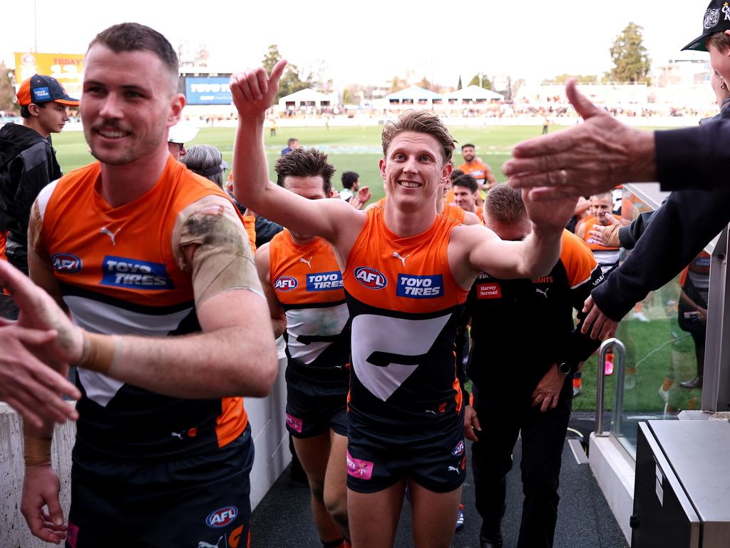 Whitfield and the Giants have put themselves in a position to go one step further than last year’s preliminary final exit. Picture: Brendon Thorne/AFL Photos/Getty Images