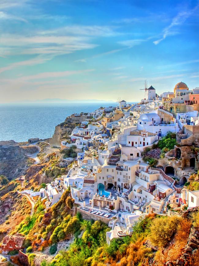 Santorini is best visited outside peak season. Picture: Getty Images