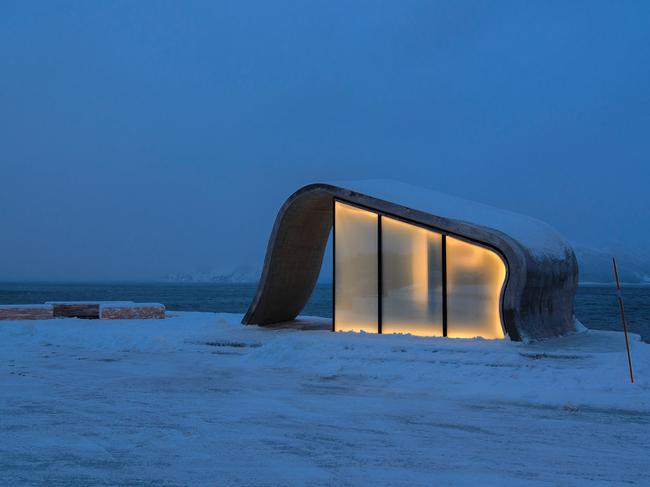 Feast your eyes upon the world's most stunning public bathroom. Credit: Steinar Skaar/Statens Vegvesen