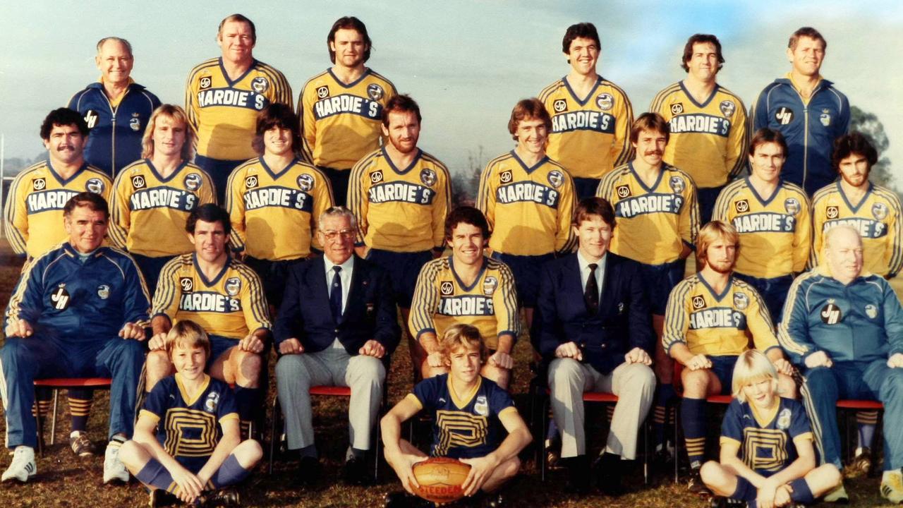 Paul Taylor (bottom, right) with the legendary 1981 Eels side.