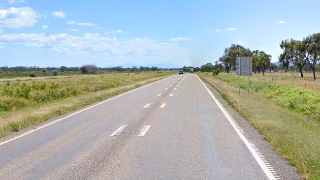 The Bruce Highway near Gumlu where a Greyhound bus and caravan collided