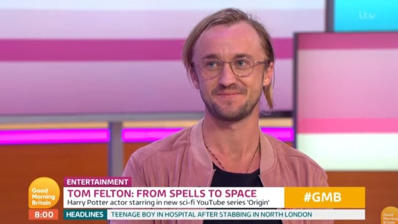 Tom Felton looked very different from his Harry Potter days