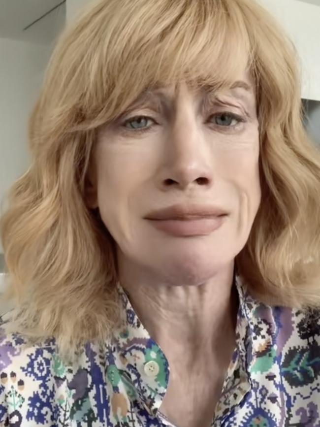 Kathy Griffin has shared a lengthy social media video weighing into Kanye West's 'marriage' to Bianca Censori.