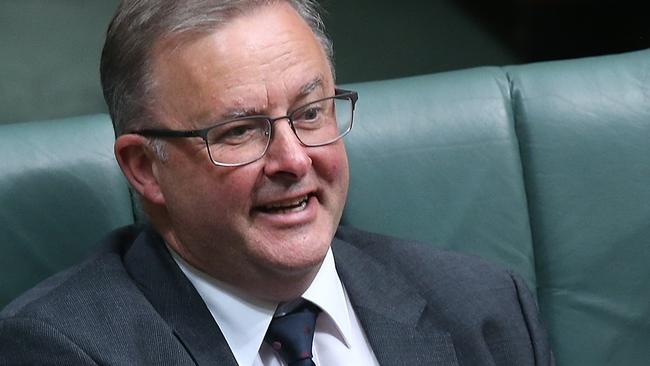 Anthony Albanese in Question Time. Picture: Kym Smith.