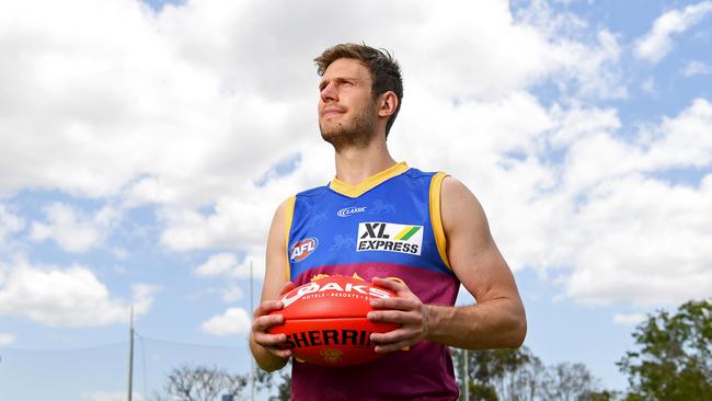 Grant Birchall poses for a photo after a Brisbane Lions AFL training session in Brisbane, Australia. Picture: BRADLEY KANARIS/AFL PHOTOS/GETTY IMAGES