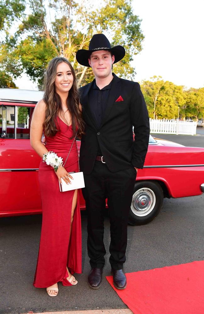 Katelyn Perrow and Quinn Veale at year 12 formal, Unity College. Picture: Patrick Woods.