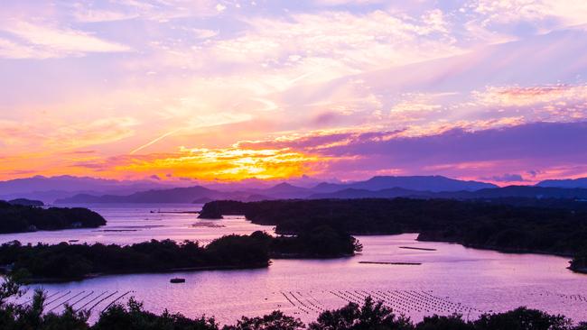 Ago Bay at sunset.