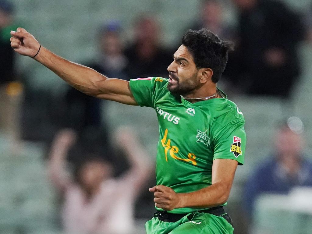 Haris Rauf has 30 BBL wickets in 18 games. Picture: Michael Dodge