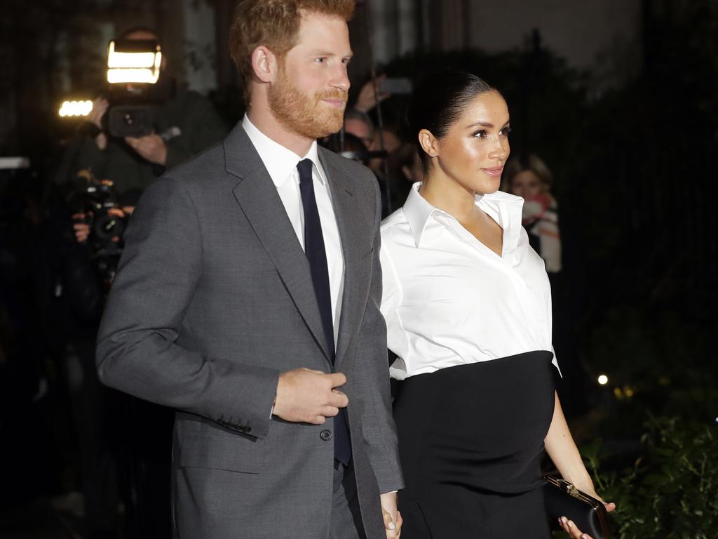 The child of Meghan Markle and Prince Harry will be seventh in the line of succession to the British throne. Picture: AP