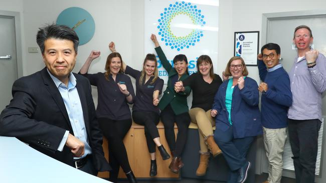 Banksia Medical Centre has been named Victoria's best general practice led by Dr Bernard Shiu, front and staff Amanda Demark, left, Isabella Rothon, Jenny Huang, Kerrie Palmer, Angela Aherne, Chris Chau, and Damian O'Brien. Picture: Alison Wynd