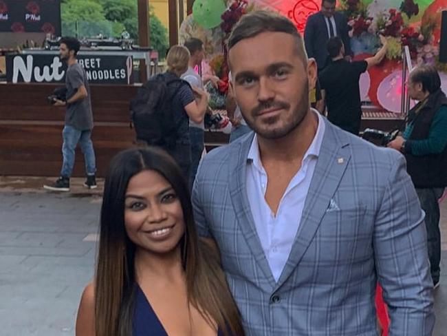 Cyrell Paule and her new boyfriend Eden Dally. Picture: Instagram/dallyeden