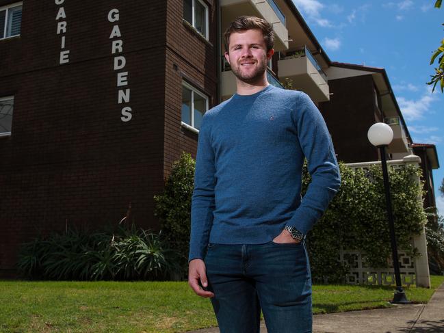 James Brown who just bought a new property in Vaucluse, today.(story about people making big property investments during covid). Picture:Justin Lloyd