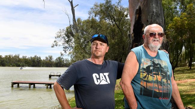 Locals David Dinham and his father, Bob, witnessed the efforts to save the boy, 14. Picture: Tricia Watkinson