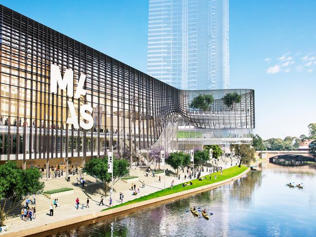 Artist impression of the proposed Powerhouse Museum to be built in Parramatta. Picture: Supplied