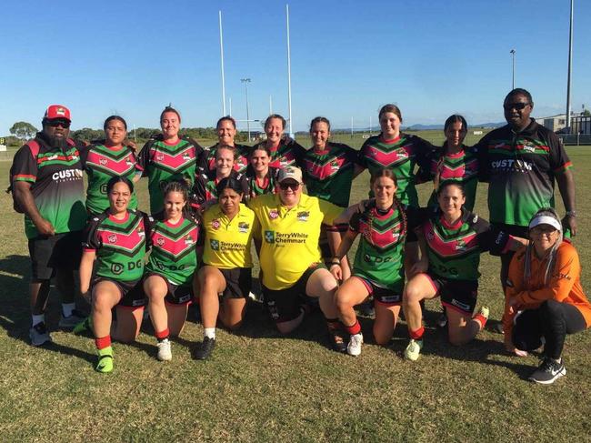 Sarina Crocs women's team before their big win over Carltons. Picture: Supplied