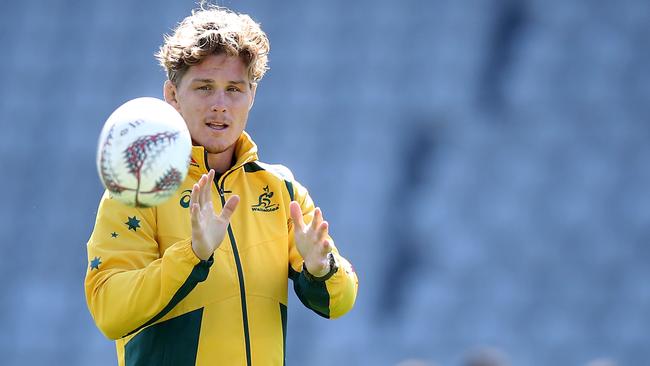 Captain Michael Hooper at Wallabies training at Eden Park in Auckland on Friday. Picture: Getty Images