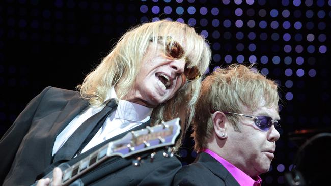 Elton John's guitarist Davey Johnstone (left) is eager to rock in Townsville.