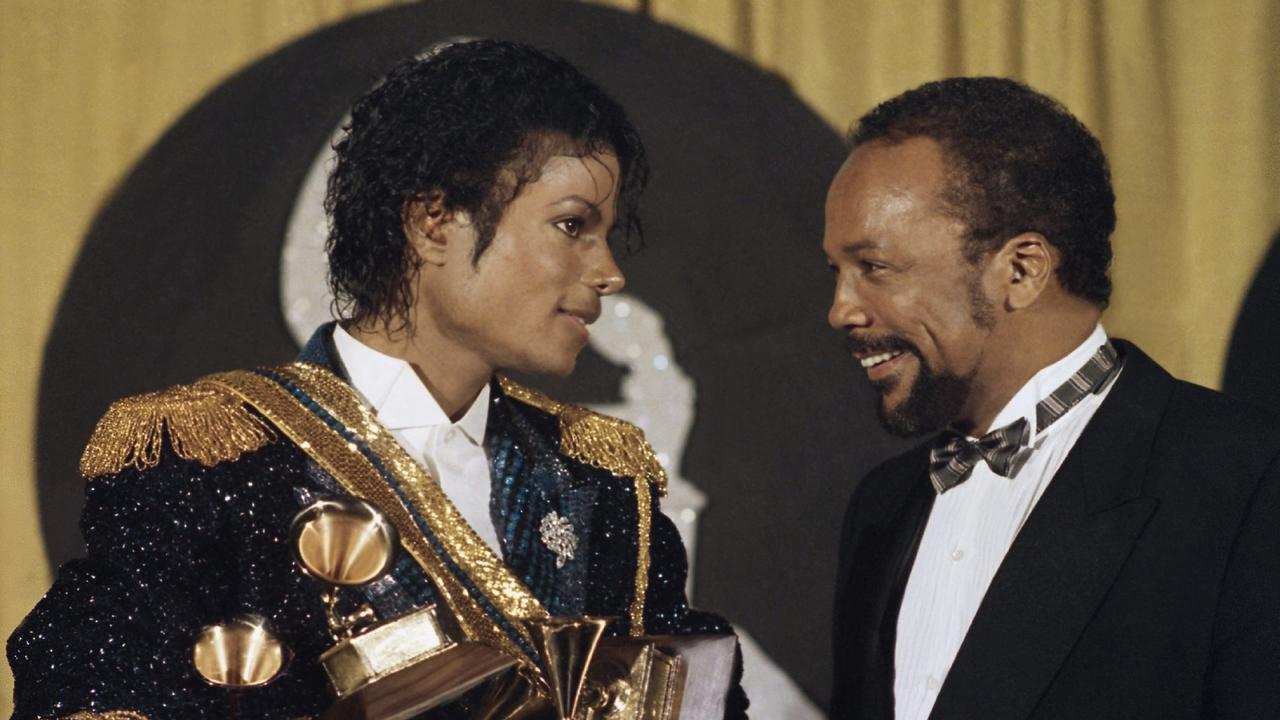 Michael Jackson and Quincy Jones created some of the greatest albums of all time together. Picture: AP Photo/Doug Pizac