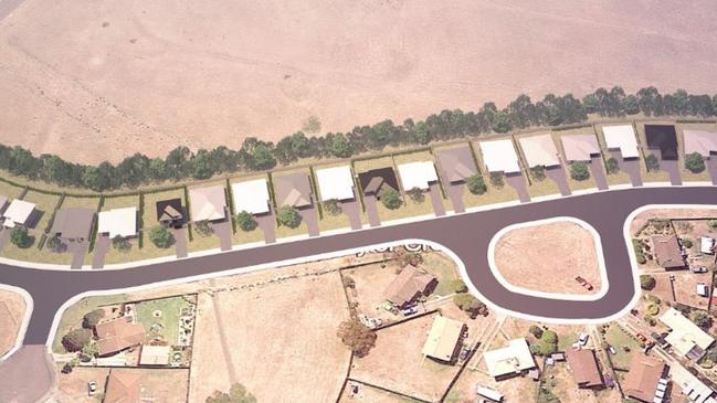 Concept design for 27 new homes in Bridgewater. Photo: HOLMES DYER  