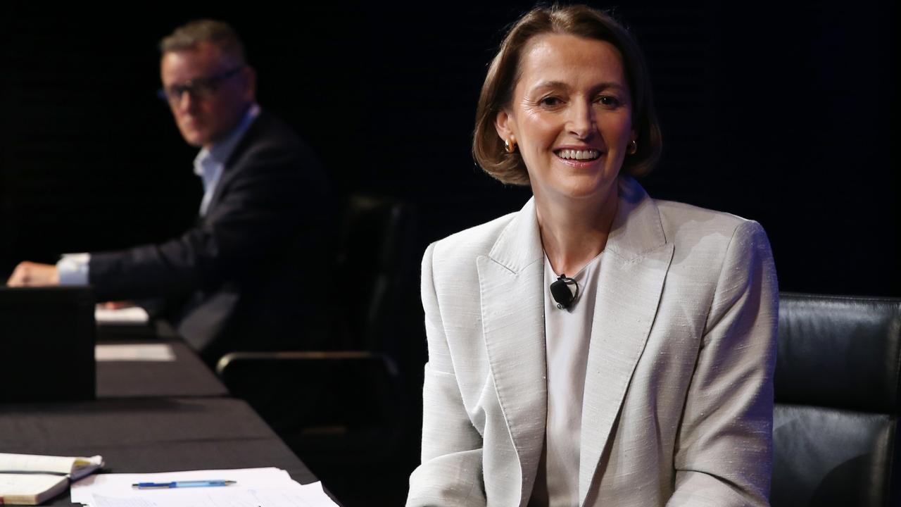 Telstra CEO Vicki Brady and CFO Michael Ackland. Picture: John Feder